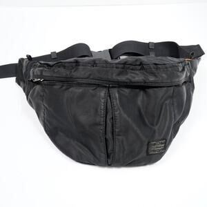 Porter Yoshida Tanker Waist Bag Black Nylon Fanny Pack Japan